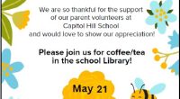 As the school year end is approaching, we want to take a moment to say thank you to all our dedicated, generous and hard-working parent volunteers! Whether you helped in [&hellip;]